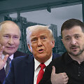  Vladimiras Putinas, Donaldas Trumpas ir Volodymyras Zelenskis