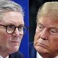 Britų ministras pirmininkas Keiras Starmeris ir i&scaron;rinktasis JAV prezidentas Donaldas Trumpas / LUDOVIC MARIN JEFF KOWALSKY / AFP