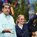 Nicolas Maduro su žmona
