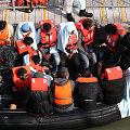 Laman&scaron;o sąsiauryje gelbėjami migrantai