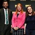  &Scaron;kotijos sveikatos apsaugos ministras H.Yousaf, Finansų ministrė K.Forbes ir Pirmoji ministrė A.Regan