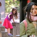 Viena i&scaron; retų ir senų nuotraukų &ndash; Suri Cruise su tėčiu Tomu Cruise'u