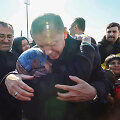 Turkijos prezidentas Recepas Tayyipas Erdoganas lankosi nuo žemės drebėjimo nukentėjusiuose regionuose