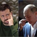 Volodymyras Zelenskis ir Vladimiras Putinas