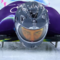 Skeletono lenktynininkas Vladyslavas Heraskevyčius  / FRANCK FIFE / AFP