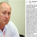 Prof. Rytis Rimdeika ir jo feisbuko įra&scaron;as