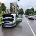 Lietaus balos neperplaukęs Renault Bangų gatvėje Palangoje