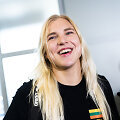 Rūtos Meilutytės ir plaukikų komandos pasitikimas Vilniaus oro uoste