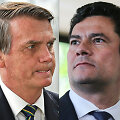 Jairas Bolsonaro ir Sergio Moro