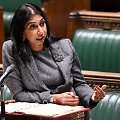 Jungtinės Karalystės vidaus reikalų ministrė Suella Braverman
