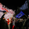Sakartvele tęsiasi protestai prie&scaron; &bdquo;užsienio įtakos&ldquo; įstatymą