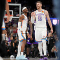 &bdquo;Oklahoma City Thunder&ldquo; lyderiai: Shai Gilgeous-Alexanderis ir Isaiah Hartensteinas