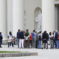 Turistai Vilniaus senamiestyje