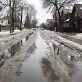 Sniegą Vilniuje keičia balos