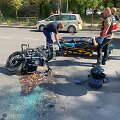 Vilniuje per avariją sužeistas motociklininkas
