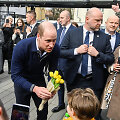 Princas Williamas susitiko su Lenkijos gyventojais