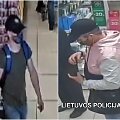 Alkoholio skyriuje (kairėje) ir vaistinėje užfiksuoti įtariamieji