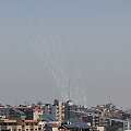 Palestinos raketos skrieja Izraelio link