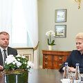 Prezidentės susitikimas su vidaus reikalų ministru Sauliumi Skverneliu