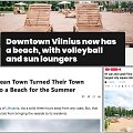 Apie Vilniuje įrengtą paplūdimį prakalbo ir užsienio žiniasklaida
