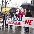 Vilniaus gyventojų grupelė piketu prie&scaron;inasi atliekų deginimo gamyklų statyboms.