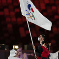 Rusijos sportininkai atidarymo ceremonijoje