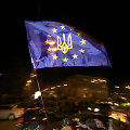 Vėliava su Ukrainos tri&scaron;akiu