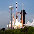 &bdquo;Axiom-1&ldquo; misijos paleidimas, skrydis &bdquo;SpaceX&ldquo; raketa