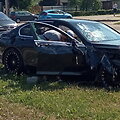 Į stulpą atsitrenkęs BMW