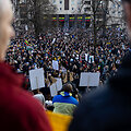 Protestas ,,&Scaron;alin rankas nuo laisvo žodžio&ldquo;