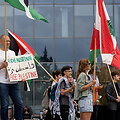Demonstracija prie&scaron; badą Gazoje