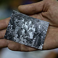 I&scaron; atrasto negatyvo atspausta Ramygalos apylinkių partizanų fotografija