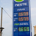 Degalų kainos Neste degalinėje