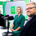 15min studijoje Vidaus reikalų viceministrė Sigita &Scaron;čajevienė, Ministrės pirmininkės patarėjas Vitas Vasiliauskas, Verslo žinių vyriausiasis redaktorius Rolandas Barysas