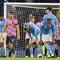 &bdquo;Manchester City&ldquo; ir &bdquo;Everton&ldquo; rungtynes baigė lygiosiomis.