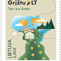 Pa&scaron;to ženklas &bdquo;Grįžtu LT &ndash; ten, kur &scaron;irdis&ldquo;