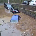 Užtvindytas viadukas Komo regione