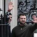 V.Zelenskis ir R.Sunakas Dauningo gatvėje