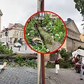 Audros padariniai Vilniaus senamiestyje