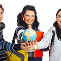 Studentai su gaubliu