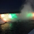Niagaros krioklys nu&scaron;vito Lietuvos vėliavos spalvomis. 