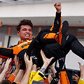 Formulės 1 Majamio GP svarbiausi įvykiai: L.Norriso triumfas, K.Magnusseno avarija