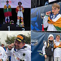 Markas &Scaron;ilkūnas, Rokas Steponavičius, Dovydas Ketvirtis - ant FIA Motorsport Games podiumo