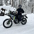 Karolis Mieliauskas ruo&scaron;iasi kelionei į Suomiją motociklu