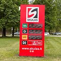 Degalų kainos degalinėje Skulas gegužės 20 d.