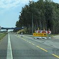 Automagistralės A1 remontas prie Elektrėnų