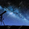 Teleskopas ir žvaigždėtas dangus