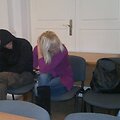 Prostitucijos versle i&scaron;naudota ir &scaron;ioje byloje nukentėjusiąja pripažinta mergina, kurią klientai vadindavo Jurga, teismo salėje maloniai bendravo su kaltinamuoju P.Žiliu.
