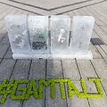 Minint pasaulinę Žemės dieną aplinkos apsaugos agentūra įgyvendino unikalią iniciatyvą &ndash; tirpstančio ledo instaliaciją
