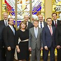 Naujai i&scaron;rinktiems europarlamentarams įteikti pažymėjimai.